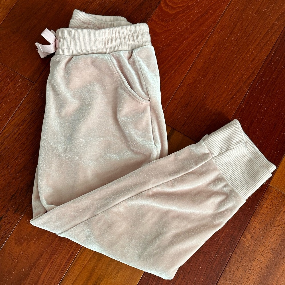 Children’s Place Light Pink Velvet Joggers